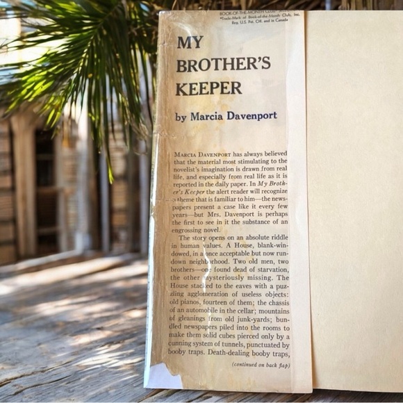 VINTAGE 1954 First Edition My Brother’s Keeper by Marcia Davenport Hardcover - Picture 4 of 10
